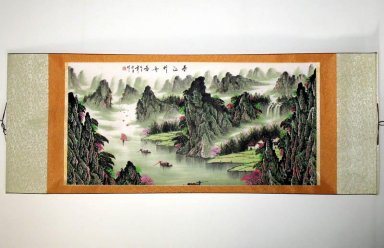 Landschap - ingebouwd - Chinees schilderij