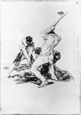 Tre Män Gräva 1819
