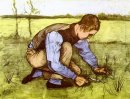 Jongen Het Gras Met Een sikkel 1881