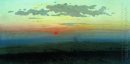 puesta de sol en la estepa 1900