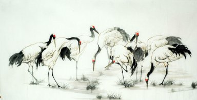 Кран - китайской живописи