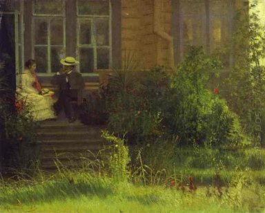 Auf dem Balkon Siverskaya 1883