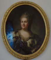 Portret van Catharina II. Herhaal versie van een portret (na 17