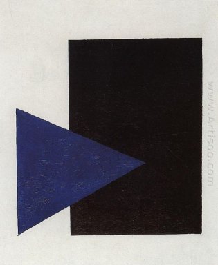 Suprematismo Com Triângulo azul e preto Praça 1915