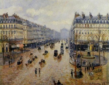 avenue de l opera efeito chuva 1898