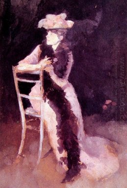 Rose und Silber-Porträt von Frau Whibley 1895