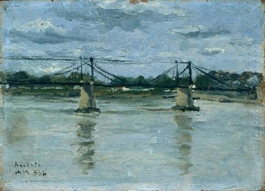 Die alte Brücke in Ancenis 1884