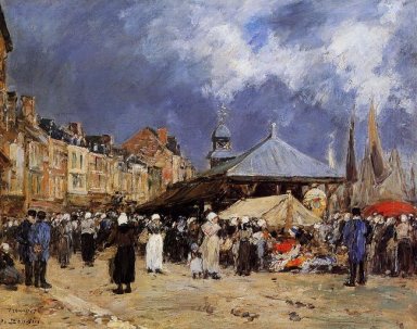 Markt Bij Trouville 1876