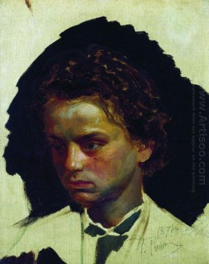 Jugend Porträt von Bildhauer Ilja Jakowlewitsch Ginzburg 1871