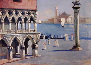 Venise Quay Grand Canal avec des vues de l\'île de San Giorgio