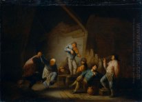Dancing Couple and Merry Company in an Interior