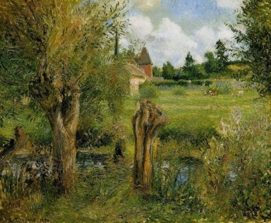 les bords de l\'Epte à Eragny 1884