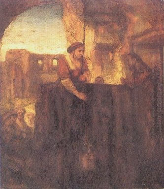 Christ eo samaritana no poço 1659