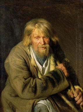 Uomo anziano con una gruccia 1872