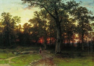 Holz in den Abend 1869