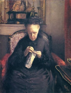 Portret van Madame Martial Caillebotte 1877