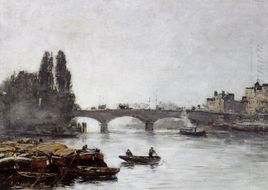 Rouen Il Pont Corneille Fog Effect 1896