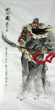 Guan Yu - kinesisk målning