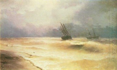 Surfen Vlakbij Kust van Crimea 1892