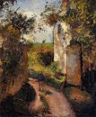 a peasant in the lane at hermitage pontoise 1876