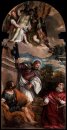 Sts Mark James och Jerome med de döda Kristus bärs av änglar 1