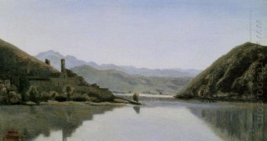 Sjön Piediluco 1826