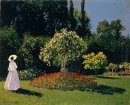 Jeanne Marguerite Lecadre dans le jardin