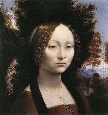 Porträtt av Porträtt av Ginevra Benci 1474-1446