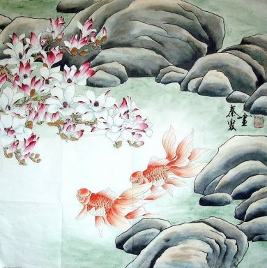 Fish - Peinture chinoise