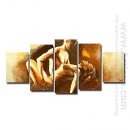 Hand-painted People Oil Painting - Set of 5