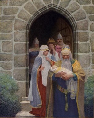 Merlin Wegnehmen der Infant Arthur