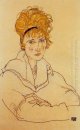 portrait of edith schiele 1918