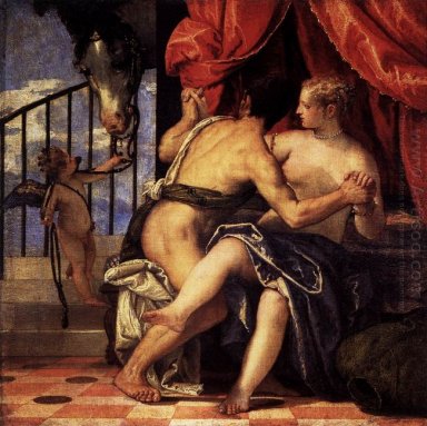 Venus en Mars Met Cupido en Een Paard