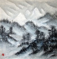 Sneeuw - Chinees schilderij