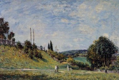 Railroad embankment in sevres 1879