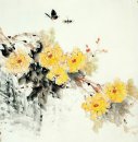 Pájaros y flores - Pintura china