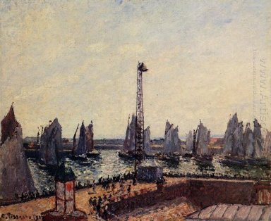 le port intérieur et pilotes jetée Havre 1903