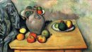 Натюрморт Кувшин и фрукты на столе 1894