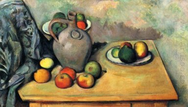 Still Life Cruche et fruits sur une table 1894
