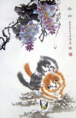 Cat - la pintura china