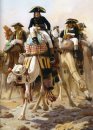 General Bonaparte mit seinem Militärstab in Ägypten