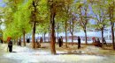 Terrasse dans le jardin du Luxembourg 1886