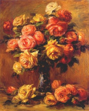 Roses In A Vase 1917