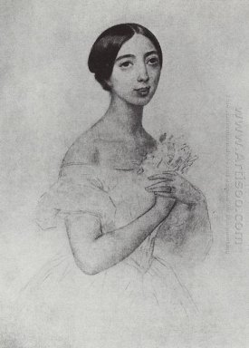 Retrato del cantante Pauline Viardot García