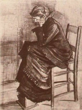 Bent Figur einer Frau 1882