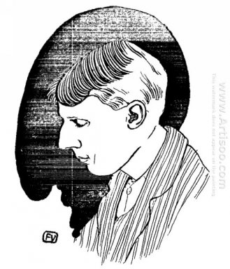 Портрет английский писатель и иллюстратор Обри Бердсли 1898