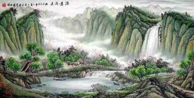 Moutain e água - Liuchang - Pintura Chinesa