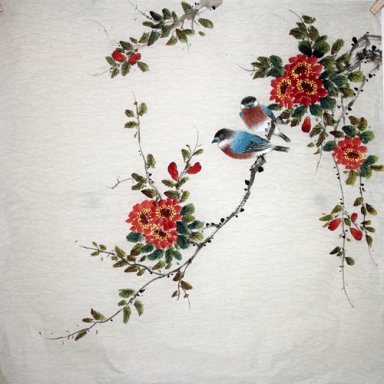 Birds & Flowers - Chinesische Malerei