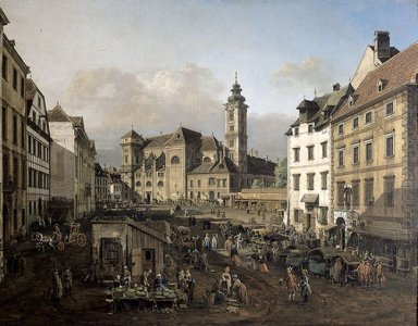 Freyung En Viena Vista desde el sudeste de 1758