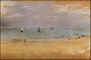 beach with sailing boats